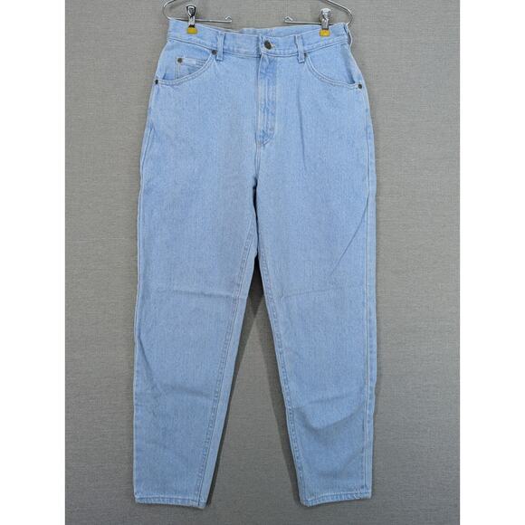 Vintage Lee Jeans Size 12 Med Mom High Waisted USA -0924D192 - Picture 1 of 9